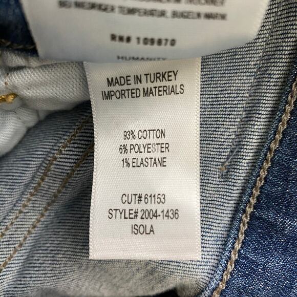 Citizens of Humanity Isola Jeans Size 26 Lawless Blue Crop Flare Stretch Denim - Picture 12 of 15